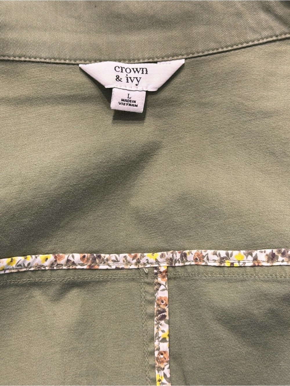 crown & ivy Olive Green Utility Jacket - Picture 4 of 4